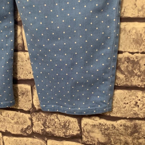 Talbots Blue & White Polka Dot Pants Size 14P - Picture 8 of 9
